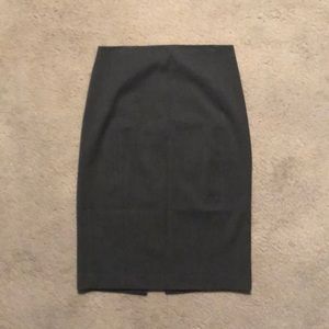 Gray Pencil Skirt